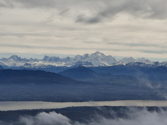 vue sur le mont blanc