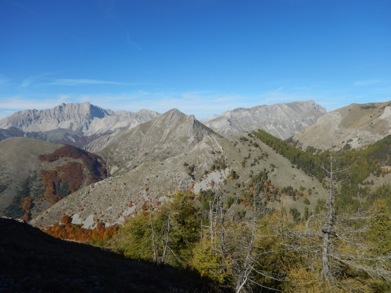 Vue sur le Pic de Bure, Pic Melette, Raz de Bec...