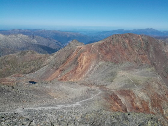 Vue sur le pic du Montcalm depuis la Pique d\'Estats