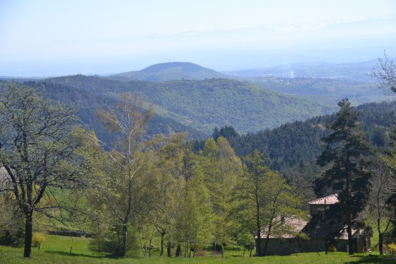 Vue sur le Pilat et les Alpes