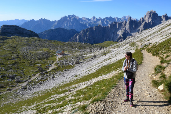 Vue sur le Refuge Lavaredo