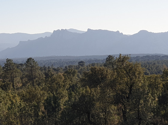 Vue sur le Rocher de Roquebrune