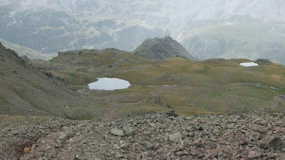 Vue sur le second lac des Gardioles