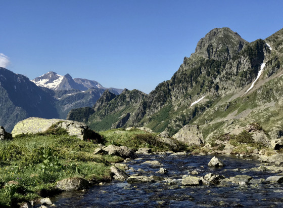 Vue sur le Taillefer depuis le pied de la Combe du Jas du Four