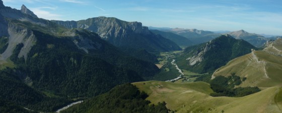 Vue sur le Vallon de la Jarjatte
