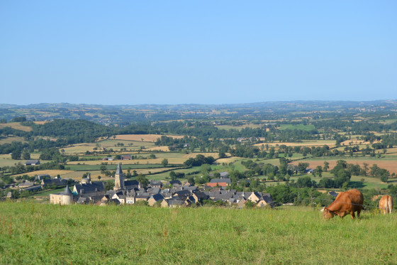 Vue sur le village de Bournazel