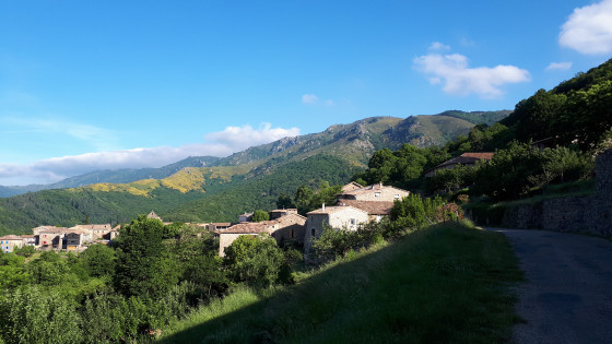 Vue sur le village de Laboule