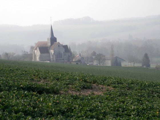 Vue sur le village de Mécringes