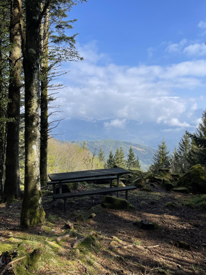 Vue sur le way point du Rocher Marchal