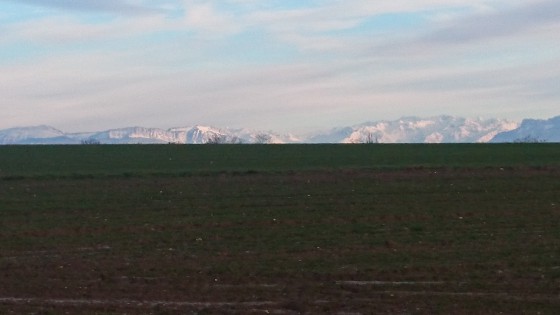 Vue sur les Alpes