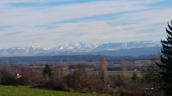 Vue sur les Alpes
