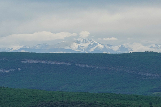 Vue sur les Alpes