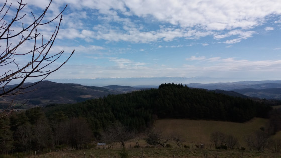 Vue sur les Alpes