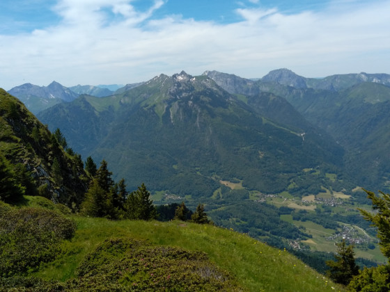 Vue sur les Bauges.