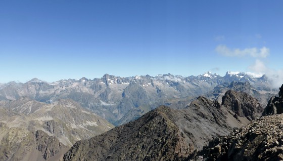 Vue sur les Ecrins