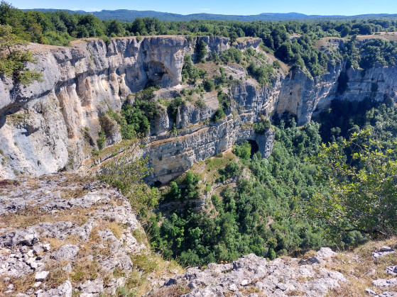 Vue sur les falaises