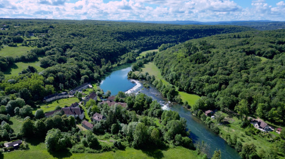 Vue sur les Forges et le site de randonnée