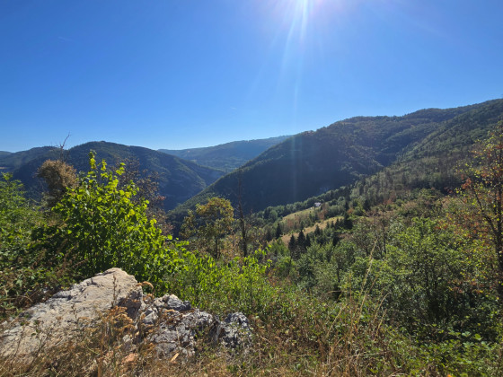 Vue sur les gorges du Flumen