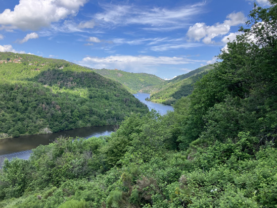 Vue sur les gorges point de vue du haut