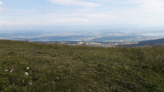 Vue sur les lacs Bienne Neuchatel