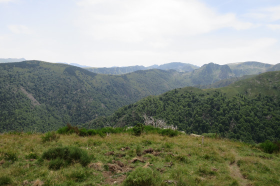 Vue sur les montagnes ariègeoises