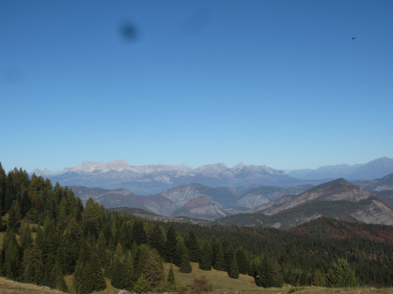 Vue sur les montagnes environnantes