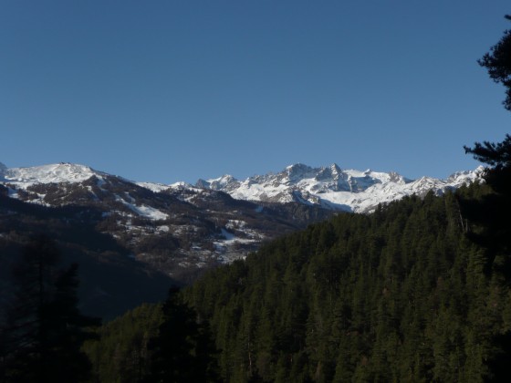 Vue sur les pistes de Chantemerle.