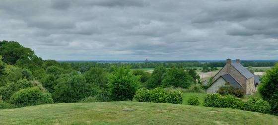 Vue sur les polders et le Mont St Michel