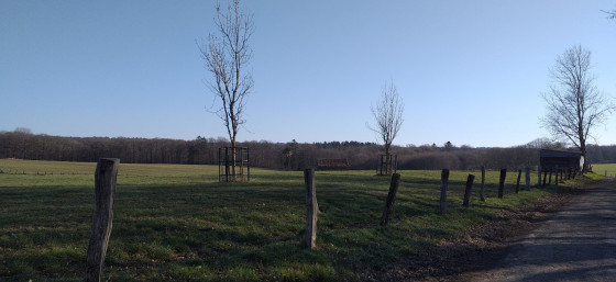 Vue sur les prairies du plateau