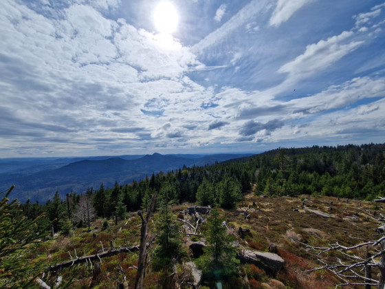 Vue sur les Vosges et le haute de la Vallée de la Bruche