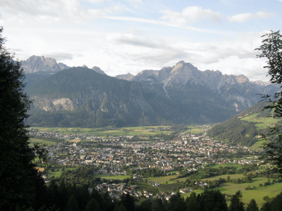 Vue sur Lienz et sa vallée