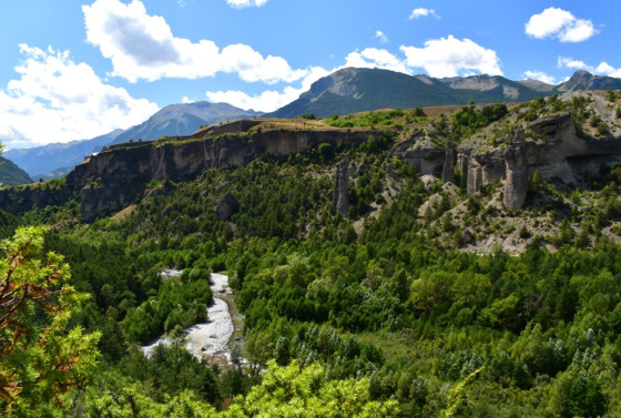 Vue sur Mont-Dauphin et le Guil