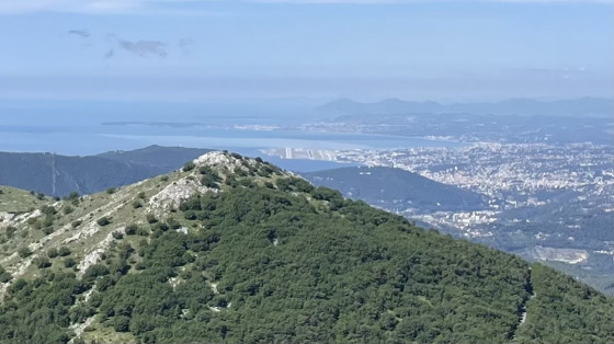 Vue sur Nice à l'ouest