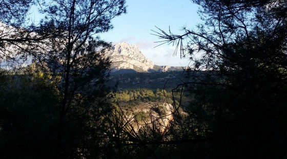Vue sur Sainte Victoire après le waypoint 4