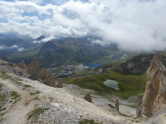 Vue sur Tignes-le-Lac