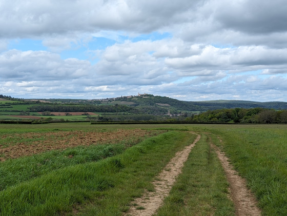Vue sur vezelay