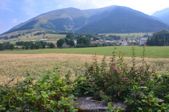 Vue sur Villard St Christophe depuis le sentier de départ
