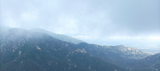 Vue vers la cha&icirc;ne des Alb&egrave;res