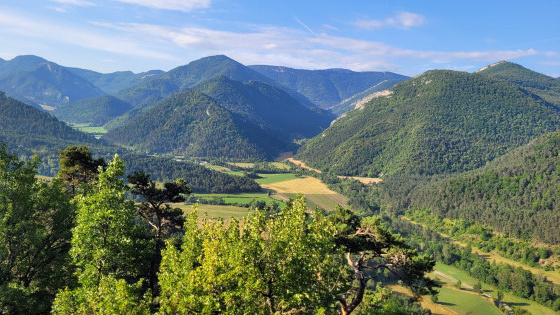 Vue vers la vallée de Boulc et Bonneval