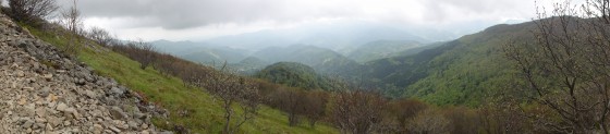 Vue vers la vallée