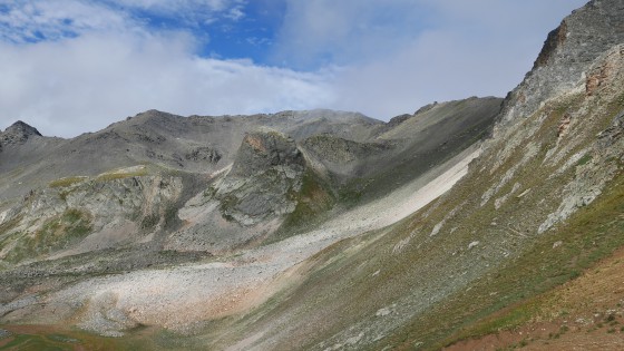 Vue vers le Pic du Lac Blanc depuis le Col du Vallon