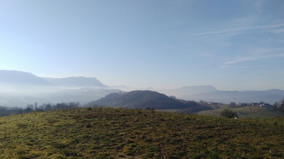 Vue en direction du Sud depuis le chemin de Molassie
