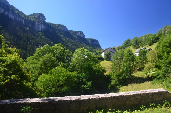 Vue vers le Vercors, dans le sens montée d\'Engins Vue vers le Vercors, dans le sens montée d\'Engins