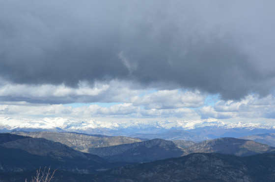 Vue vers les alpes