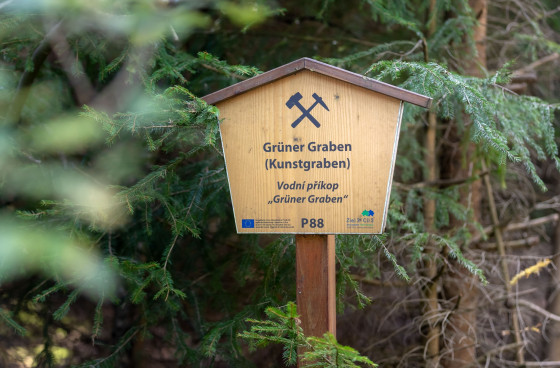 T&eacute;moignage de l'exploitation mini&egrave;re, Gr&uuml;ner Graben (foss&eacute; artificiel)