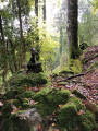 bien joli cairn à la sortie de ravin