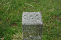 A granite post range marker