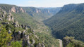 A la base du Rocher de Capluc, vue imprenable ...
