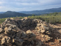 Stone shelter at the summit
