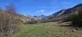 Alpine pasture on the reverse side of Le Plan